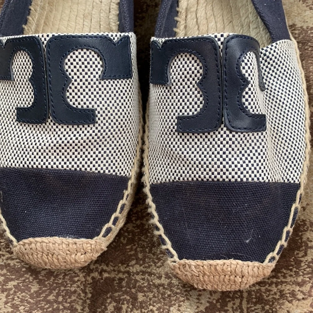 Tory Burch Logo Veranda Espadrilles Flats